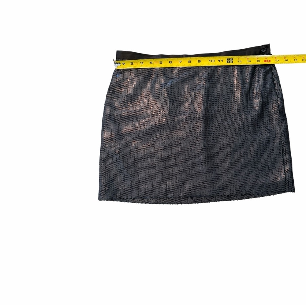 Max Studio Sequin Dark Navy Blue Mini Skirt
